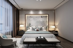 新中式背景墙-雍华东方系列
